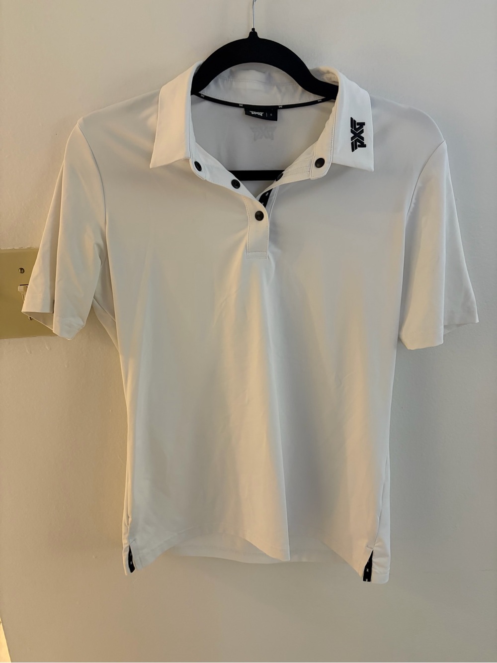PXG Women’s White Short-Sleeve Polo Top Small